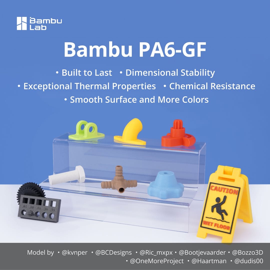 3D Printing Nylon - PA6-GF для нити для 3D-печати Bambu