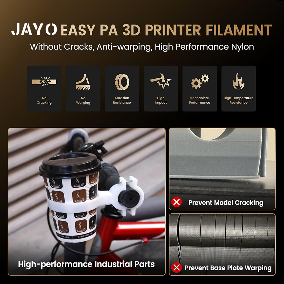 JAYO Easy PA Нить 1,75 мм Нейл – обзор и цена 3D Printing Nylon